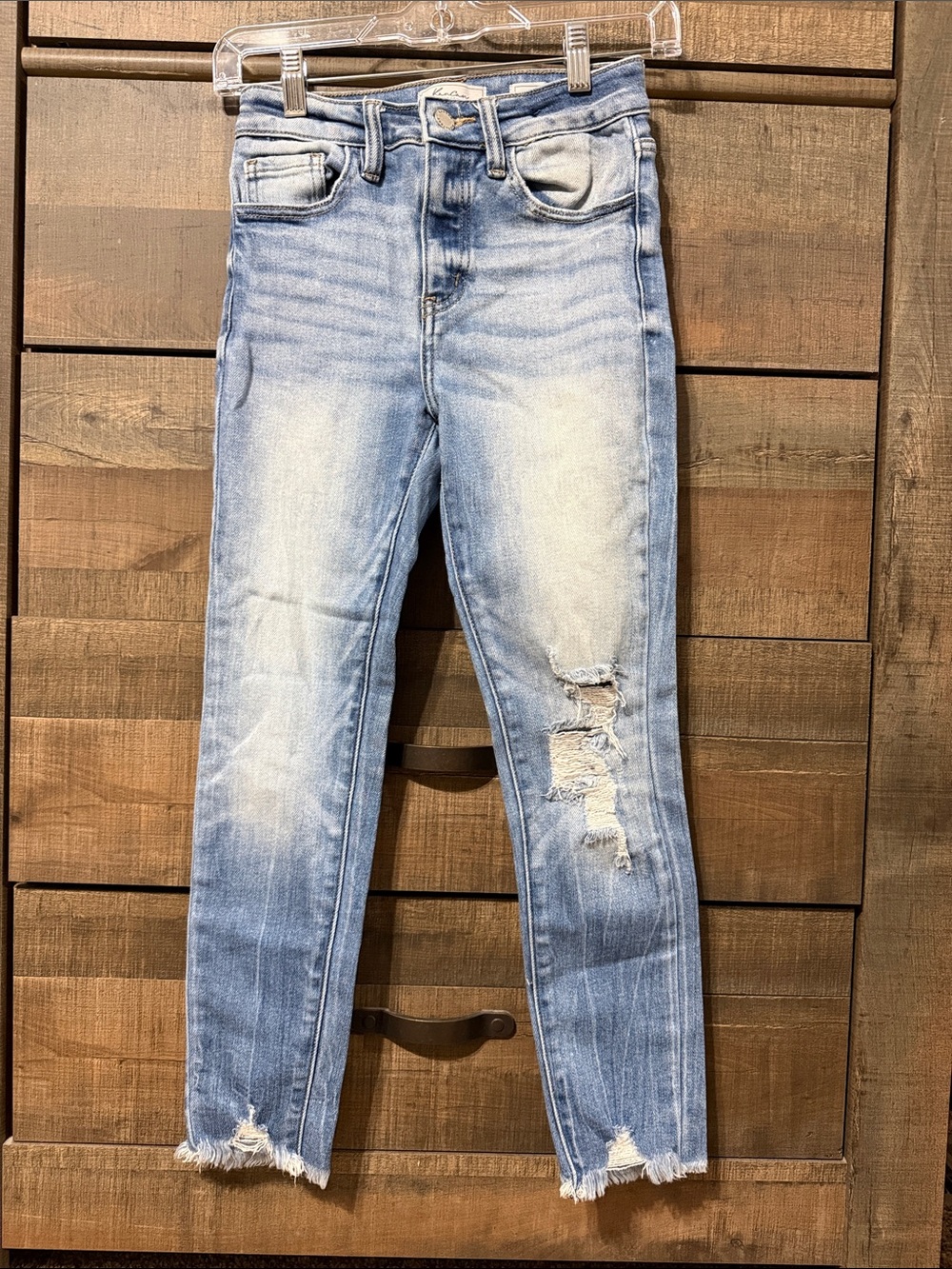 Youth KanCan Light Blue Distressed Skinny Jeans